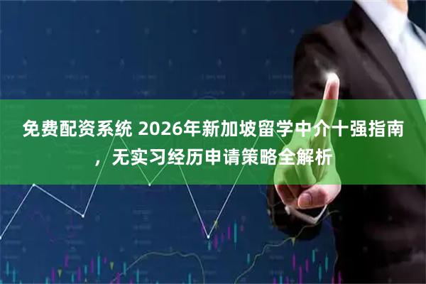 免费配资系统 2026年新加坡留学中介十强指南，无实习经历申请策略全解析
